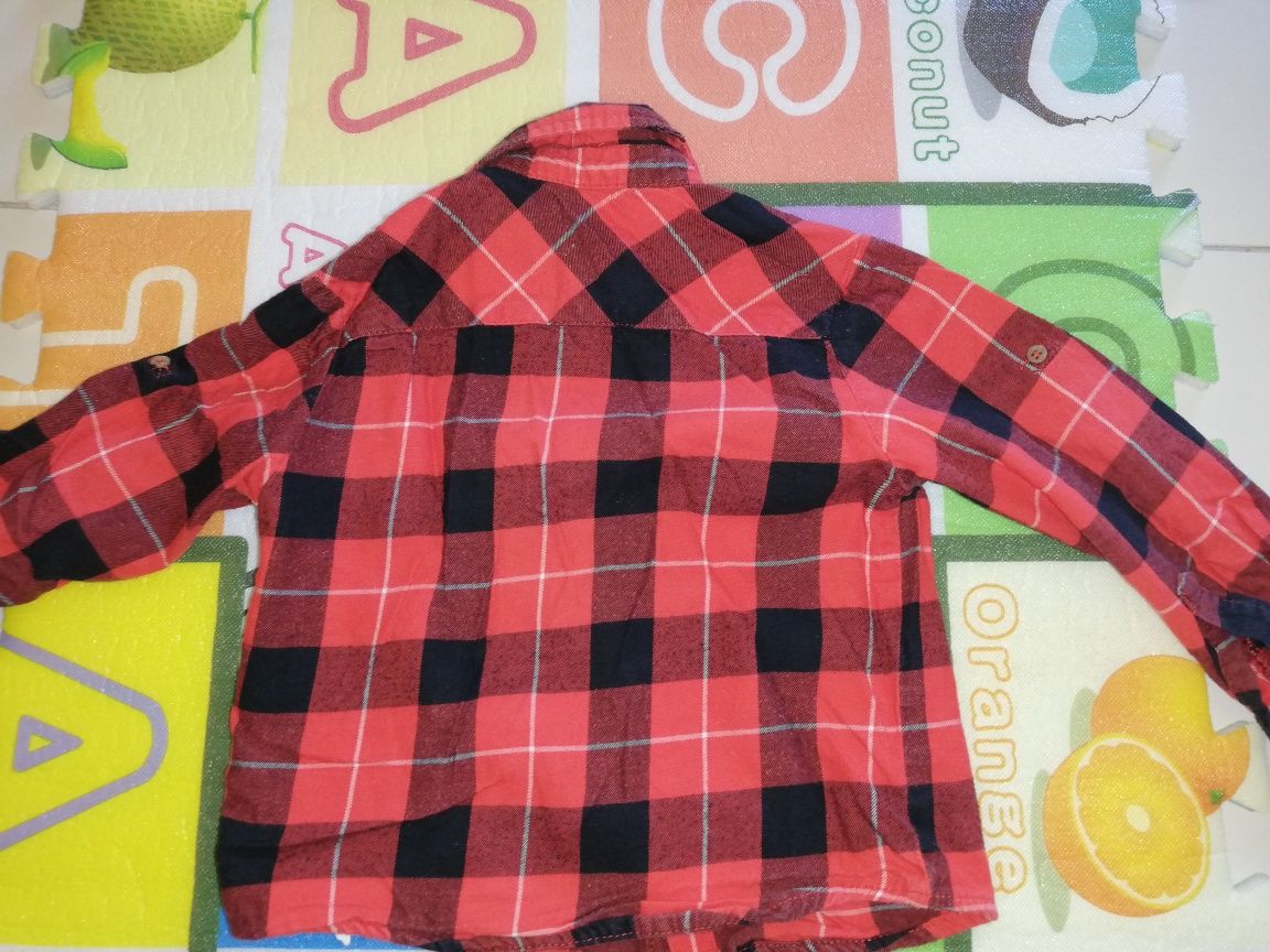 Camisa de criança em flanela T2/3 anos