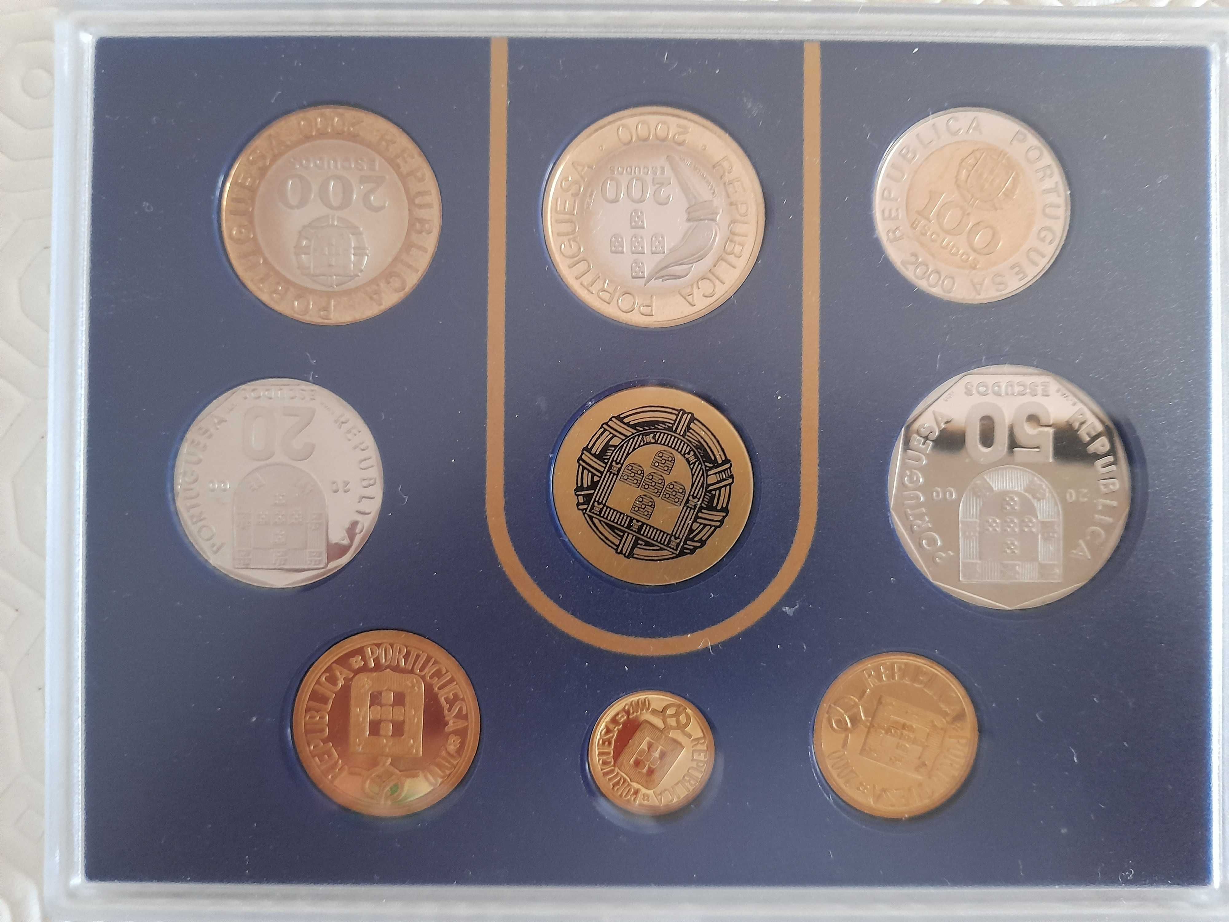 Moedas Proof Correntes do ano 2000