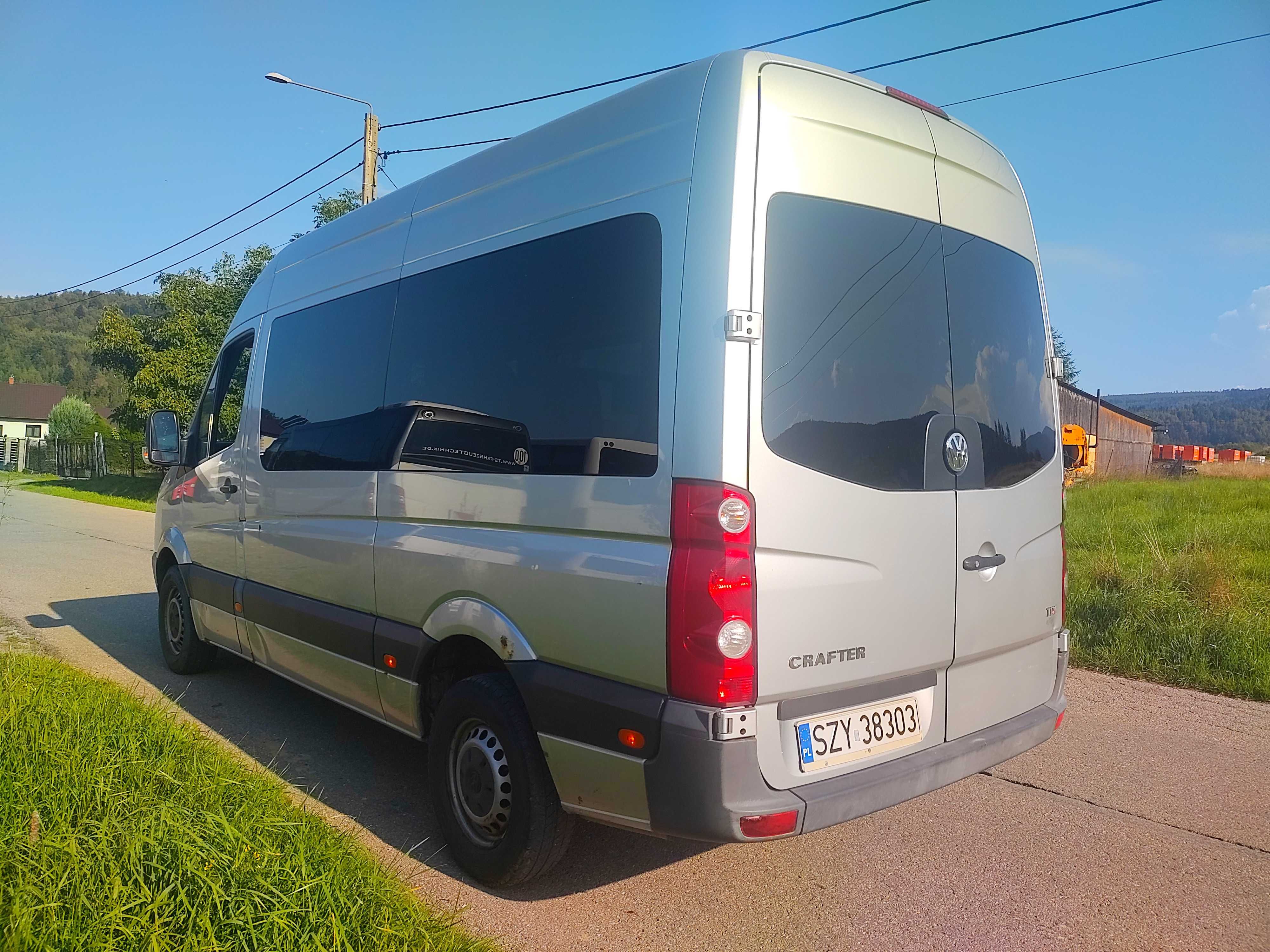 Volkswagen Crafter 9 miejsc 2,5 2011r przewóz osób niepelnosprawnych