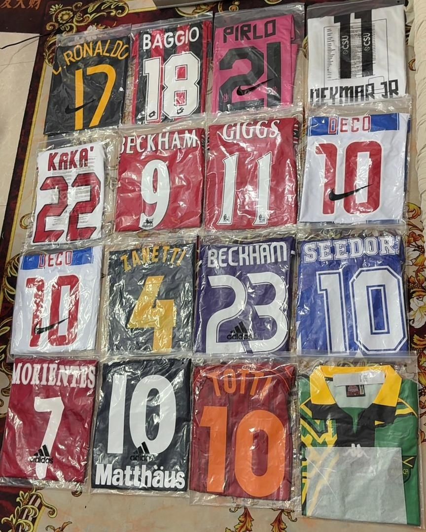 Pack de camisolas retros de futebol 1990/2000/2010