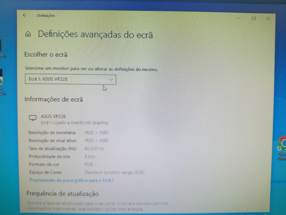 Monitor Asus VP228 21,5 polegadas