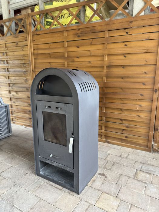 Piec kominkowy wolnostojący | JAK NOWY | na drewno lub brykiet