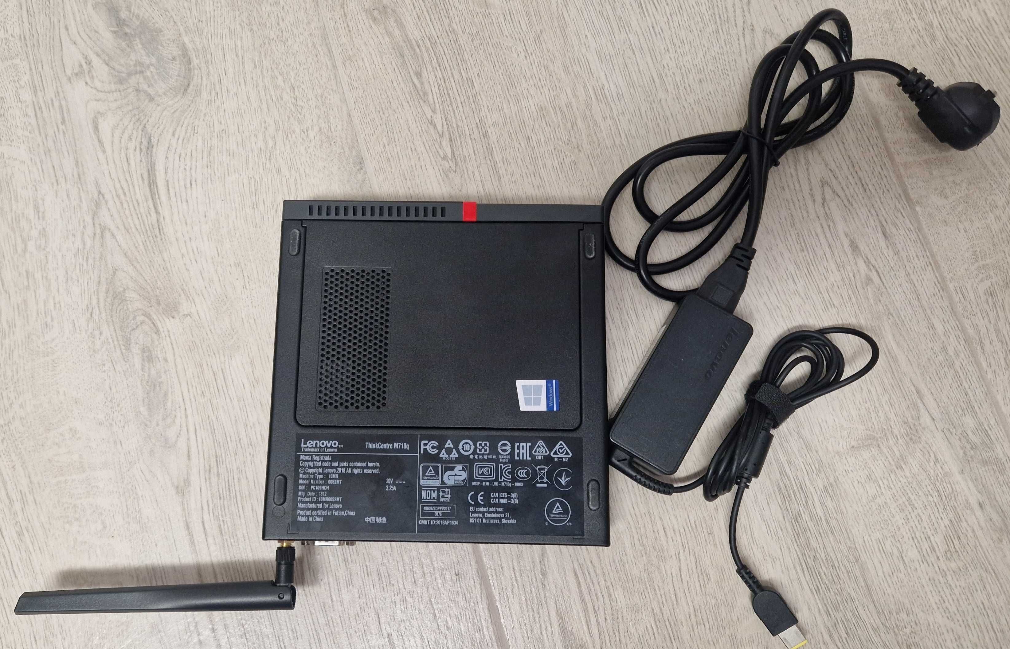 Mini PC 7-mej gen. Lenovo M710Q i5-7400T 16/256GB NVMe WiFi / BT W11
