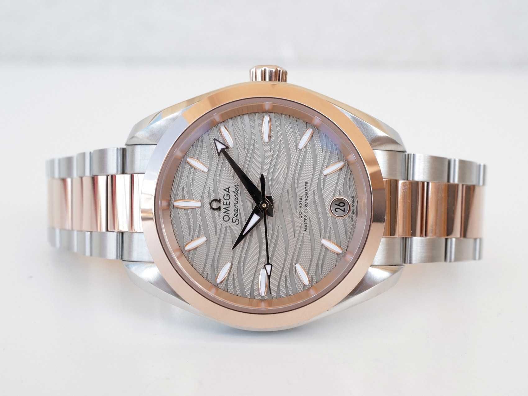 Omega Seamaster Aqua Terra 150M 18K Rose Gold Sedna