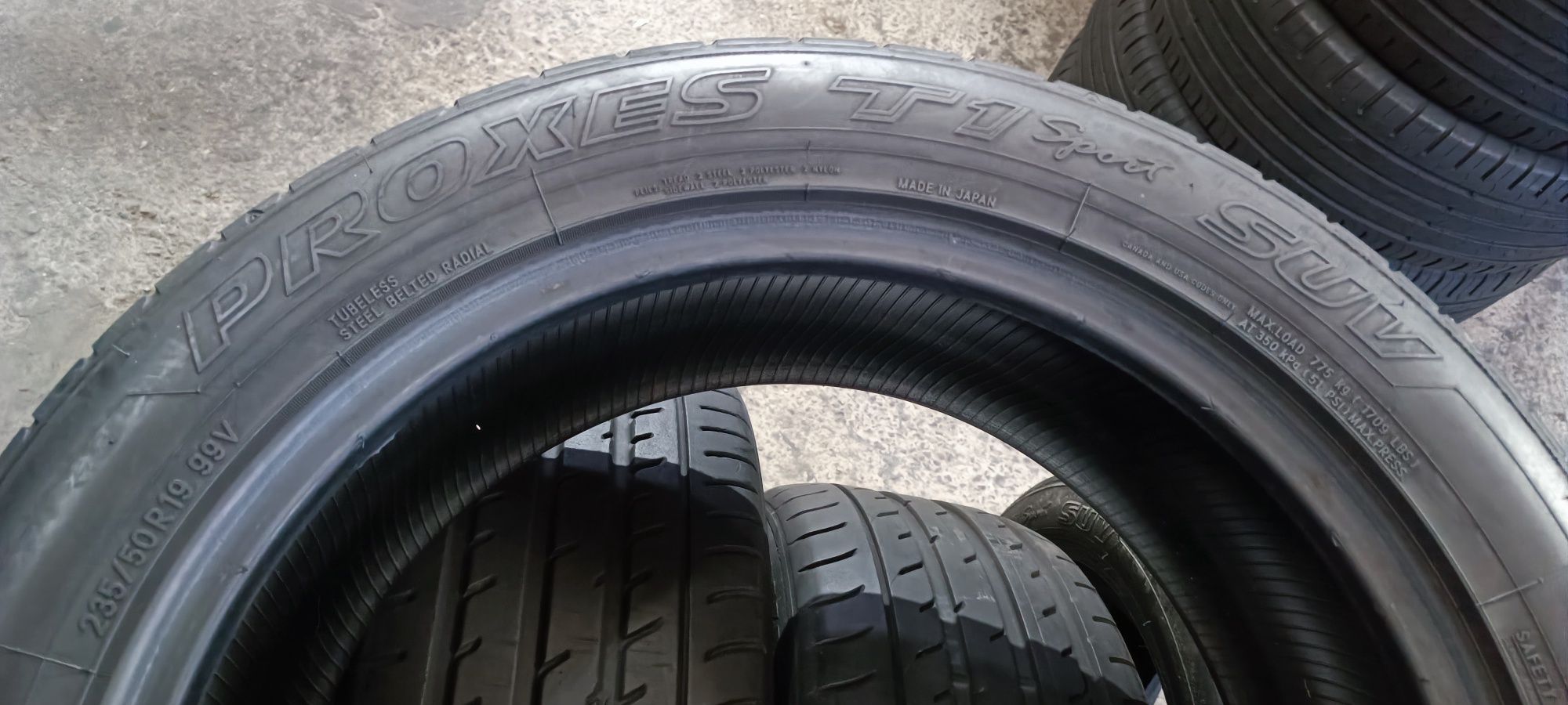 235/50 R19 Toyo Proxes T1 Sport SUV Комплект 80% Літні шини б/у Склад