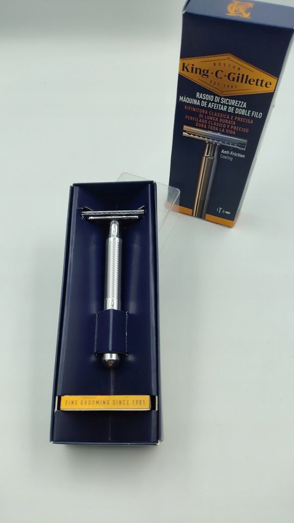 Maszynka do golenia na żyletki dwuostrzowe do golenia Gillette King C.