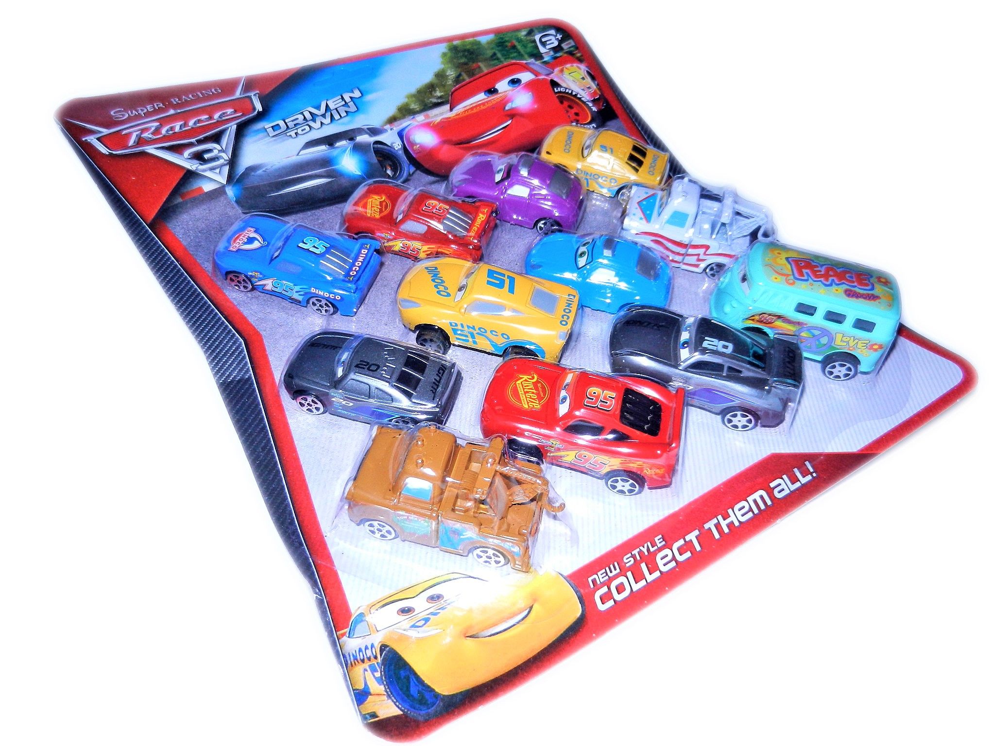 cars auta różne zygzak mcqueen i przyjaciele 12w1