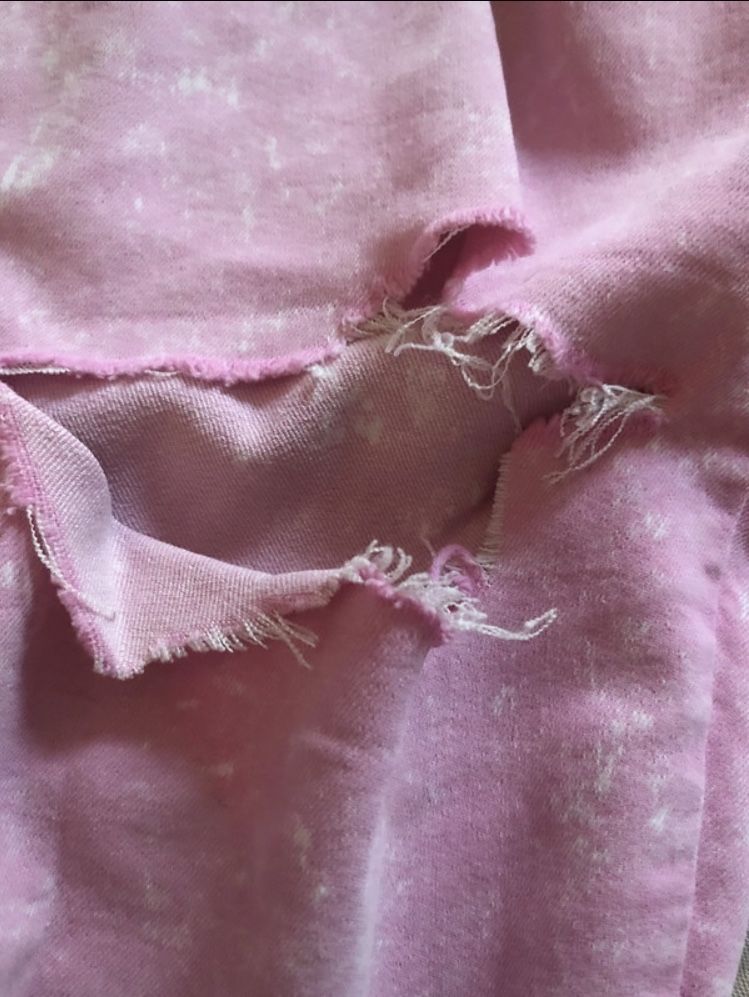 Dzinsowe różowe spodnie