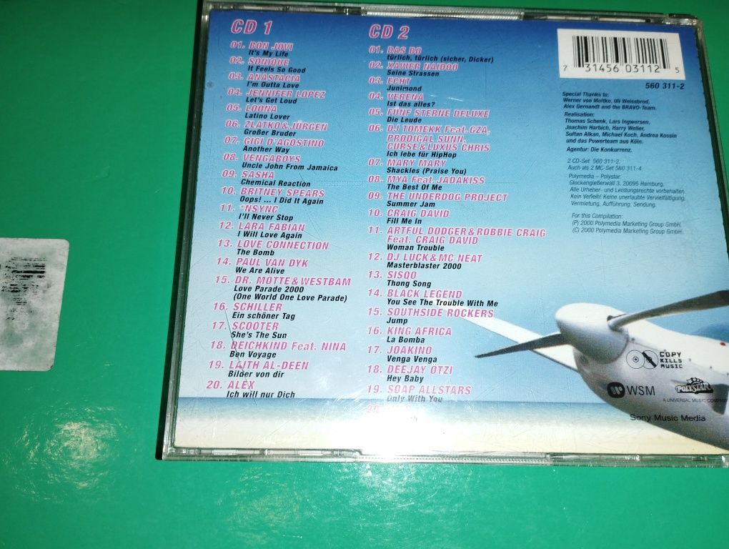 Płyta  2 CD Bravo hits 30 bon Jovi, loona, Anastacia