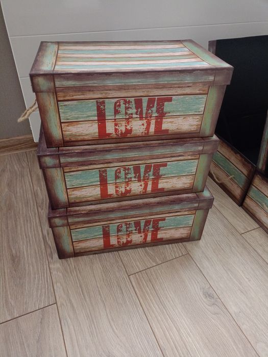 Pudełka kartonowe nowe 3 sztuki