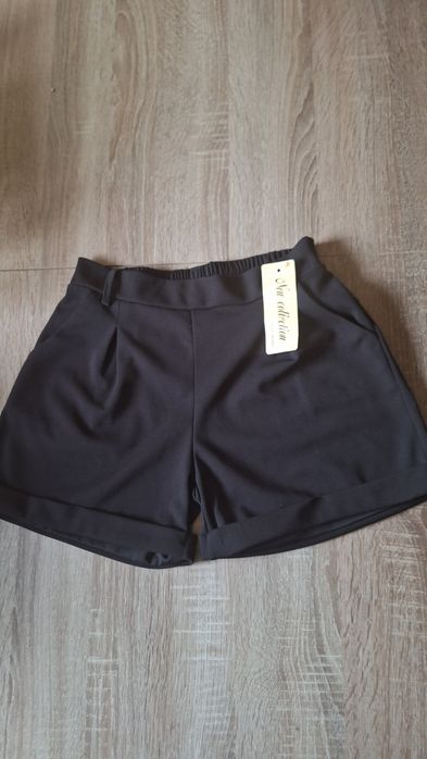 Eleganckie krótkie spodenki czarne 146/152
