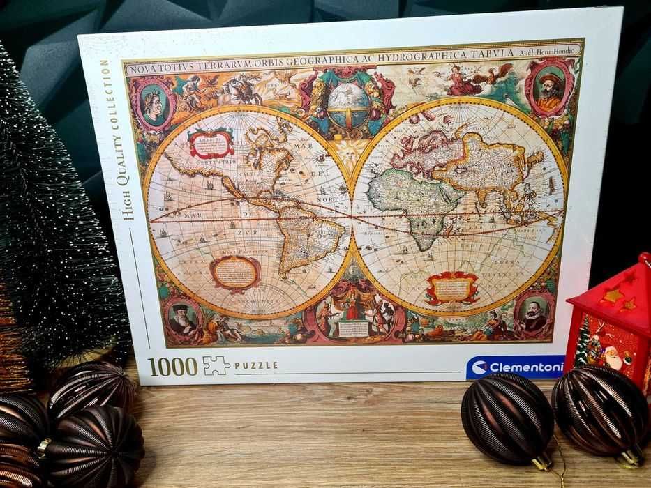 Puzzle mapa antyczna świata 1000 el Clementoni zabawki
