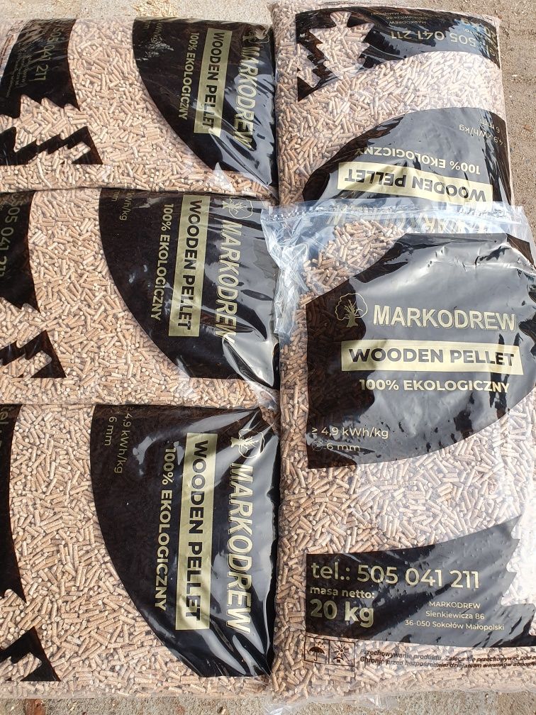 Pellet, A1 pelet A2 ,brykiet drzewny, transport GRATIS