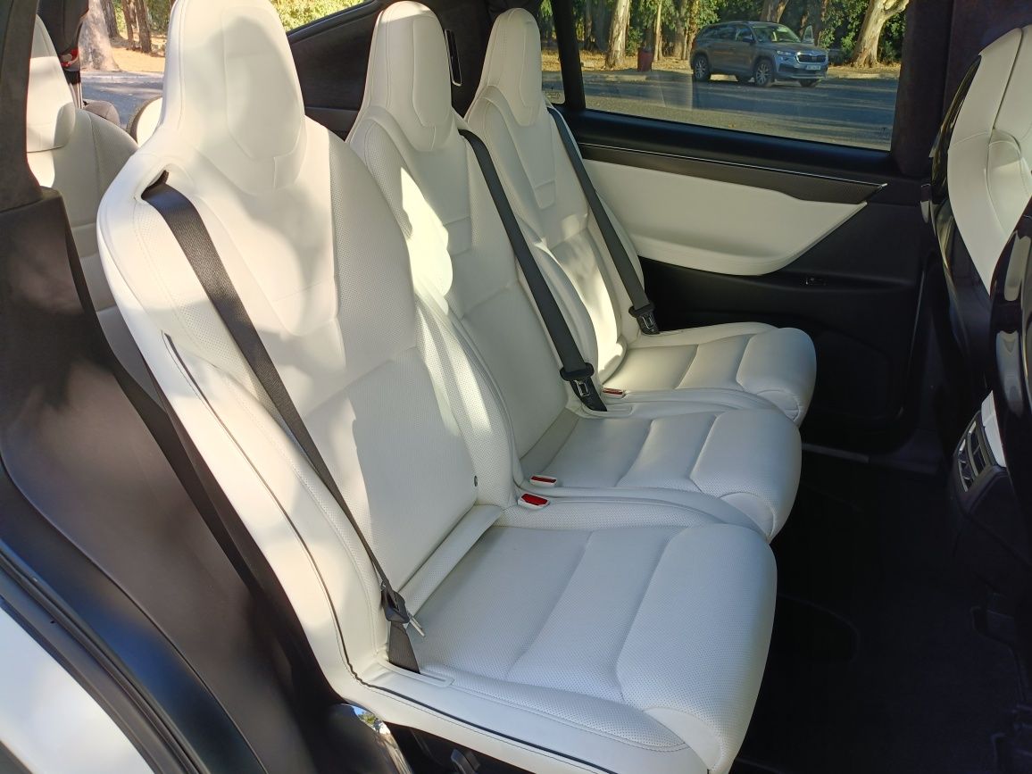 Tesla Model X Ludicrous P100D | 7 Lugares | Pele Branca | Topo de Gam
