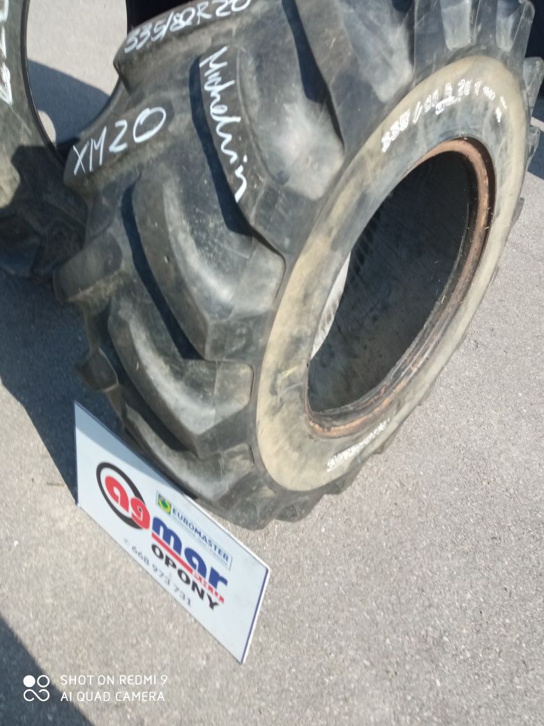 335/80R20 (12.5R20) Michelin opona rolnicza przemysłowa używana