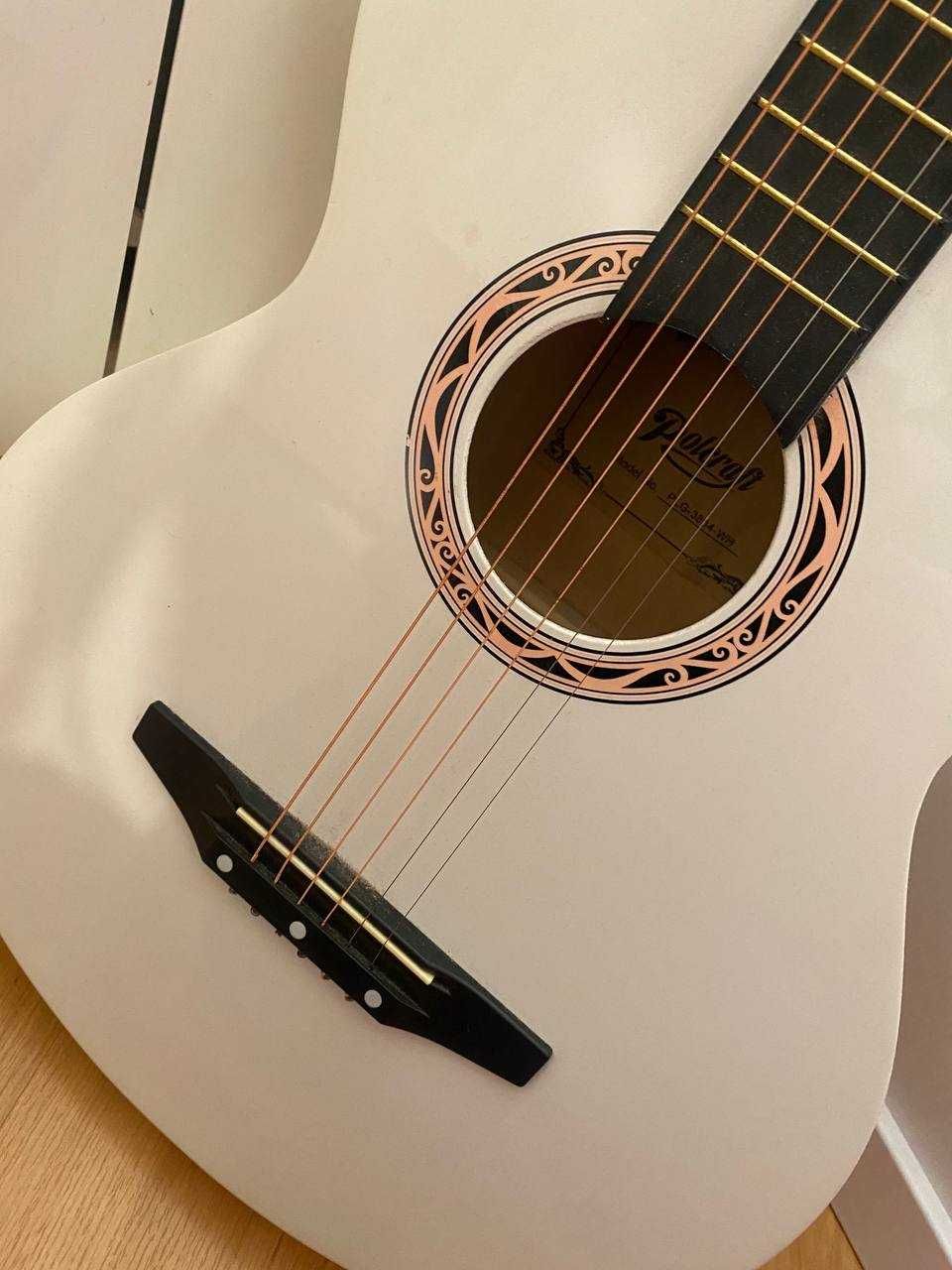 Гитара Polcraft plg-3834 Белая акустическая супер фолк