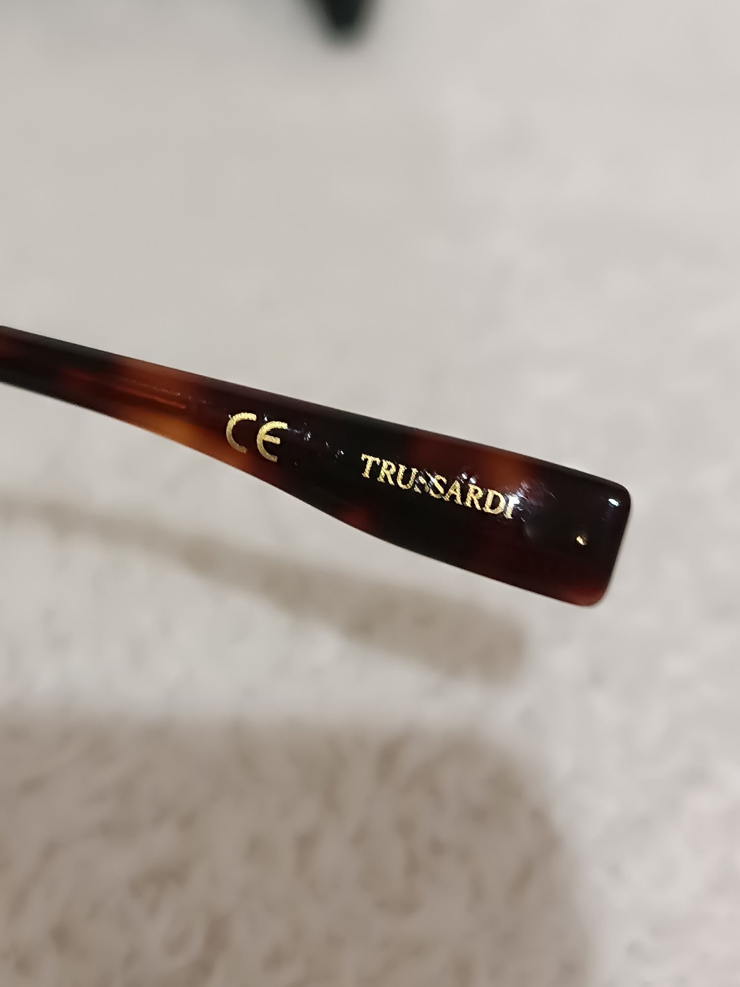 Trussardi STR454FL 004AS GOLD 63/14/145  przeciwsłoneczne 100% UV