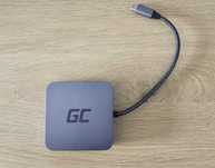 HUB USB Green Cell USB-C - USB-C, 3xUSB, HDMI, RJ-45