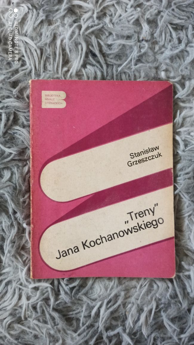 Książka Treny J. Kochanowskiego- S. Grzeszczuk