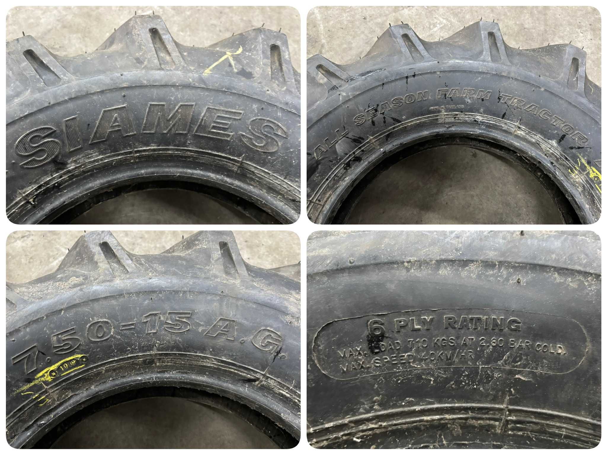 Opona Rolnicza 7.50-15 SIAMES ALL SEASON FARM TRACTOR 6 PR (100%)