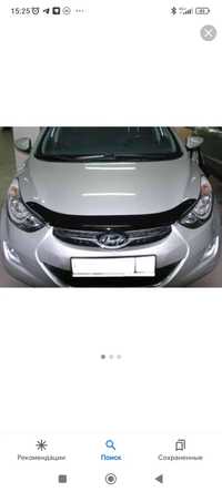 Дефлектор капота(мухобойка) Hyundai Elantra 2011-2015