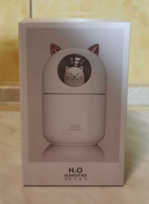 Зволожувач Повітря з Нічником 2 в 1 Humidifier H20 cat