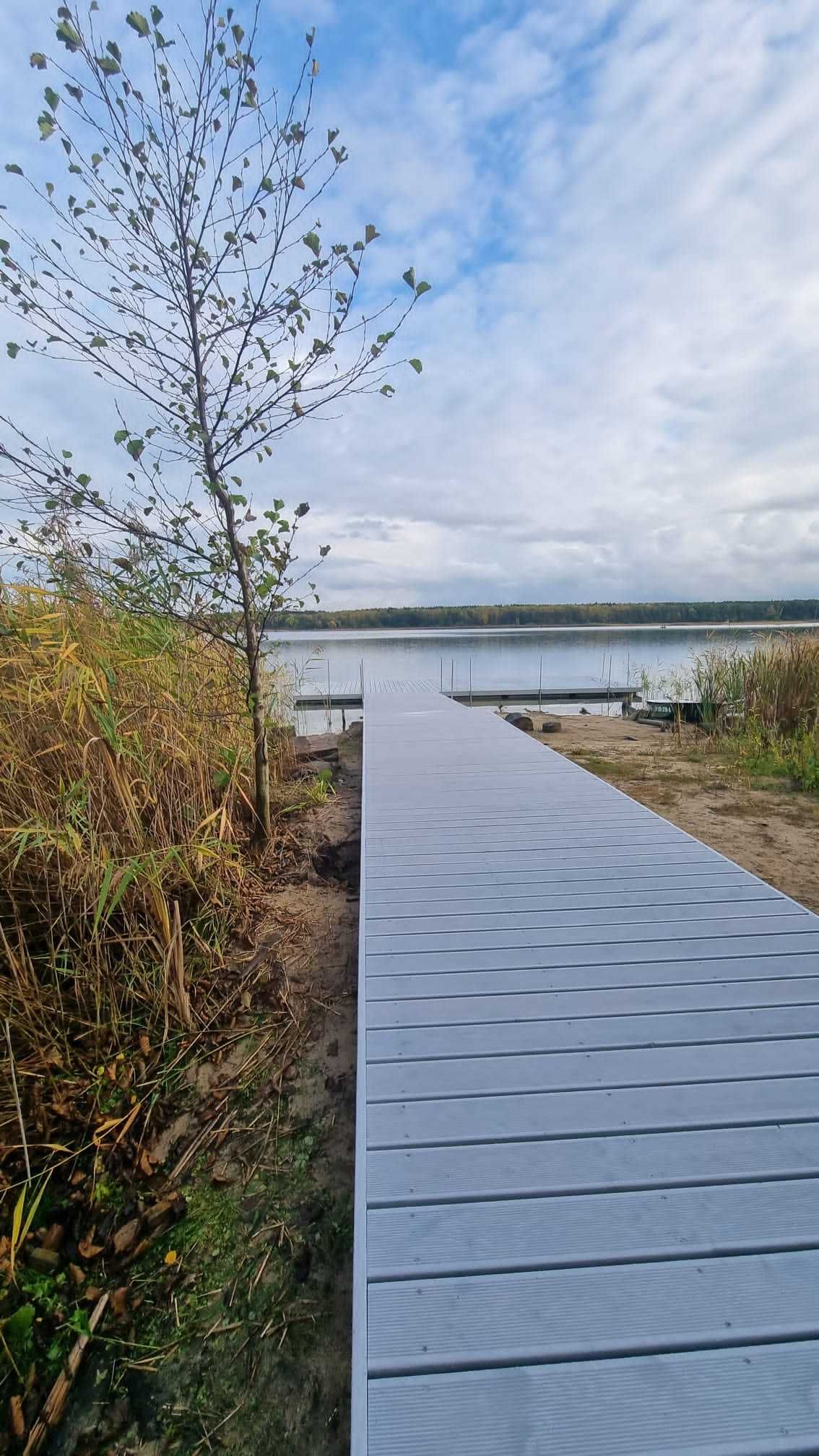 Promenada Taras drewniany Pomost Pływający Pomosty Pływające Działka