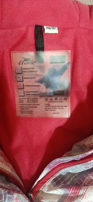 Kurtka zimowa narciarska 146/152