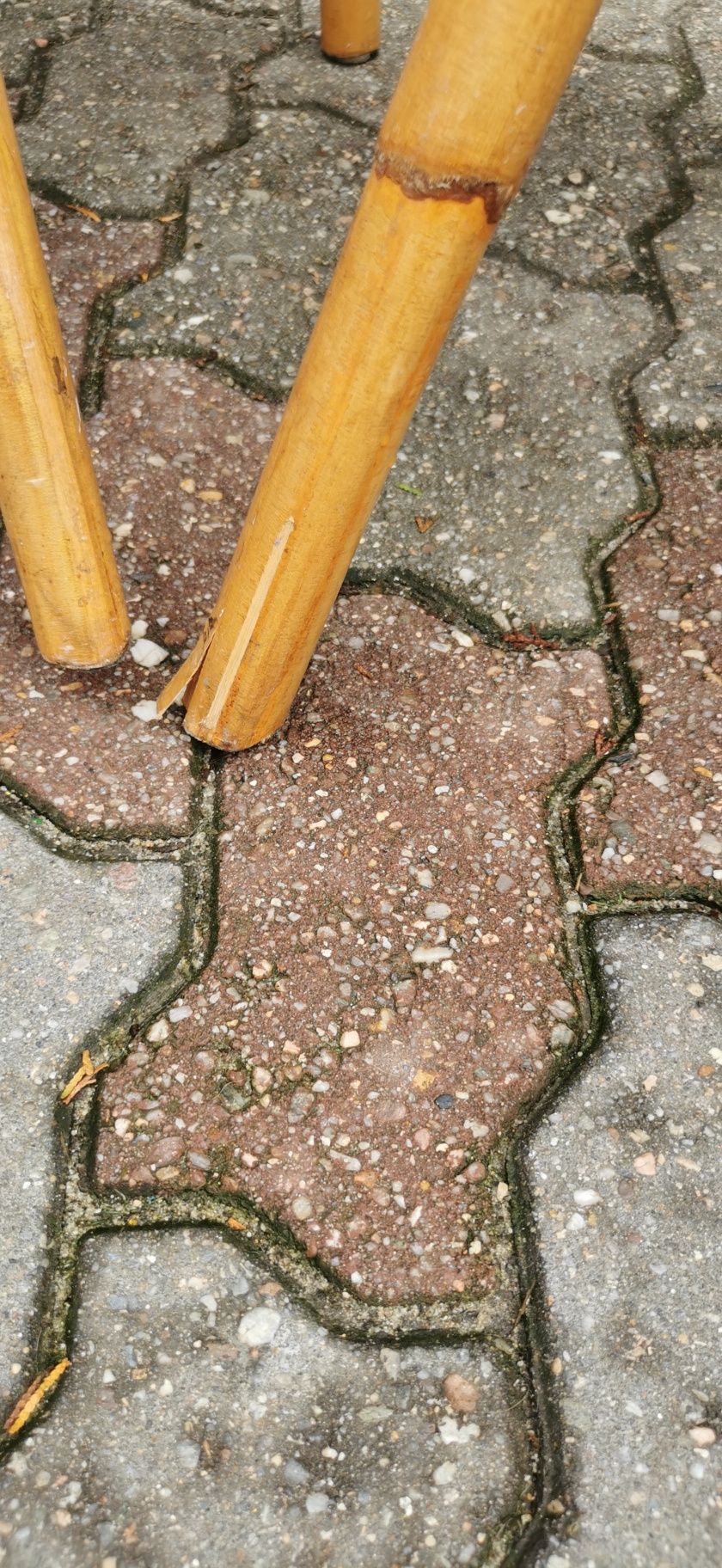 Meble krzesła ogrodowe rattan bambus