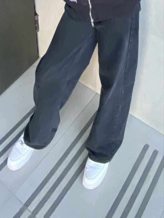 Джинси жіночі широкі, прямого крою, 36 розмір