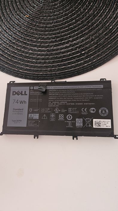 Bateria do laptopa DELL 74 wh