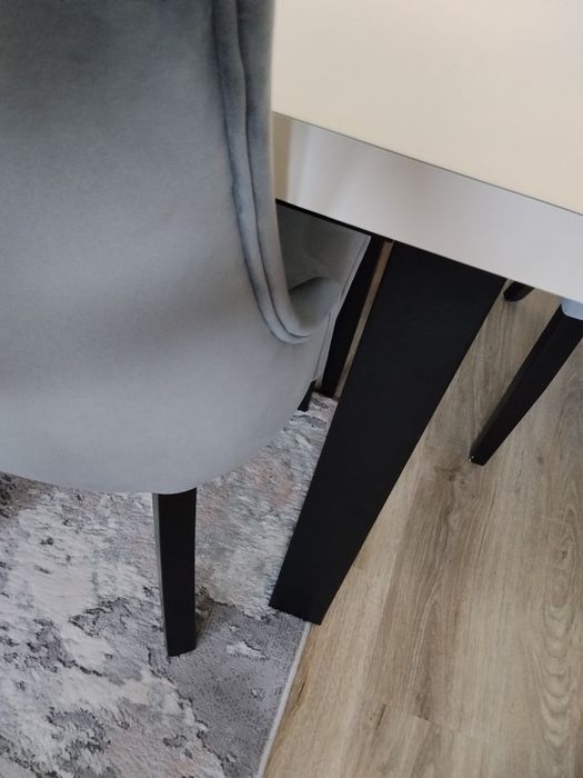 Stół Loft rozkładany 160*90 (240*90) z sześcioma krzesłami