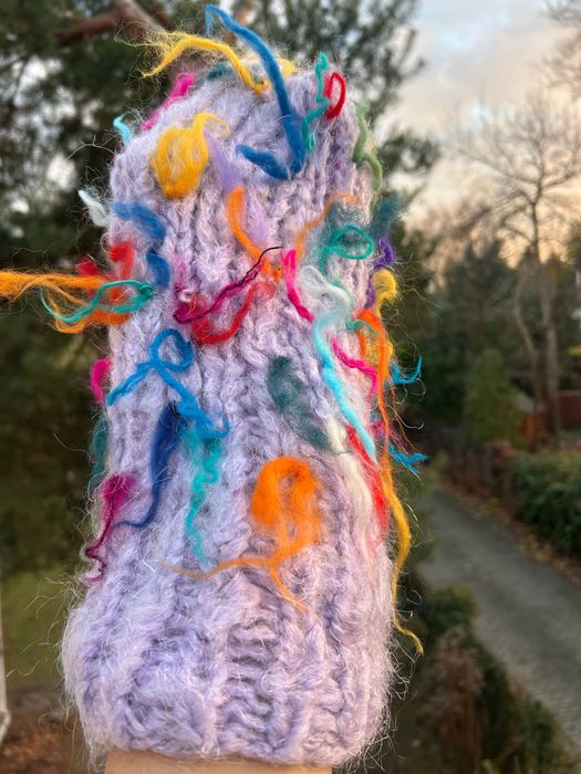 Ręcznie robiona 100% handmade czapka zimowa oryginał unikat