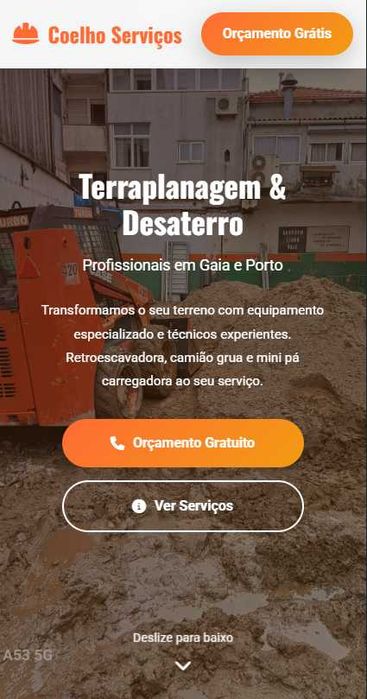 Terraplanagem e Desaterro | Orçamento Grátis | Gaia e Porto