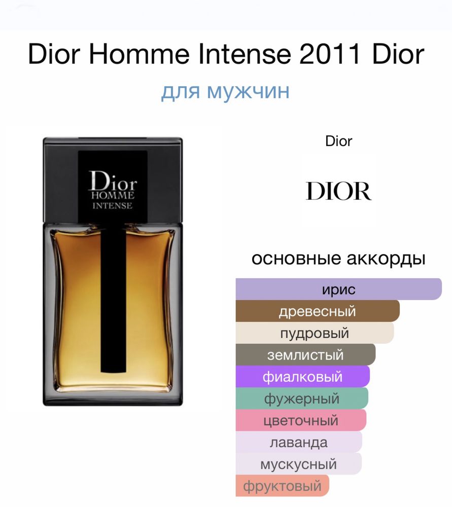 Dior Homme Intense 50 мл парфумована вода для чоловіків оригінал