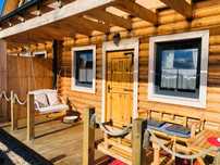 Domki z bala nad morzem SAUNA JACUZZI MORZE Jastrzębia Góra