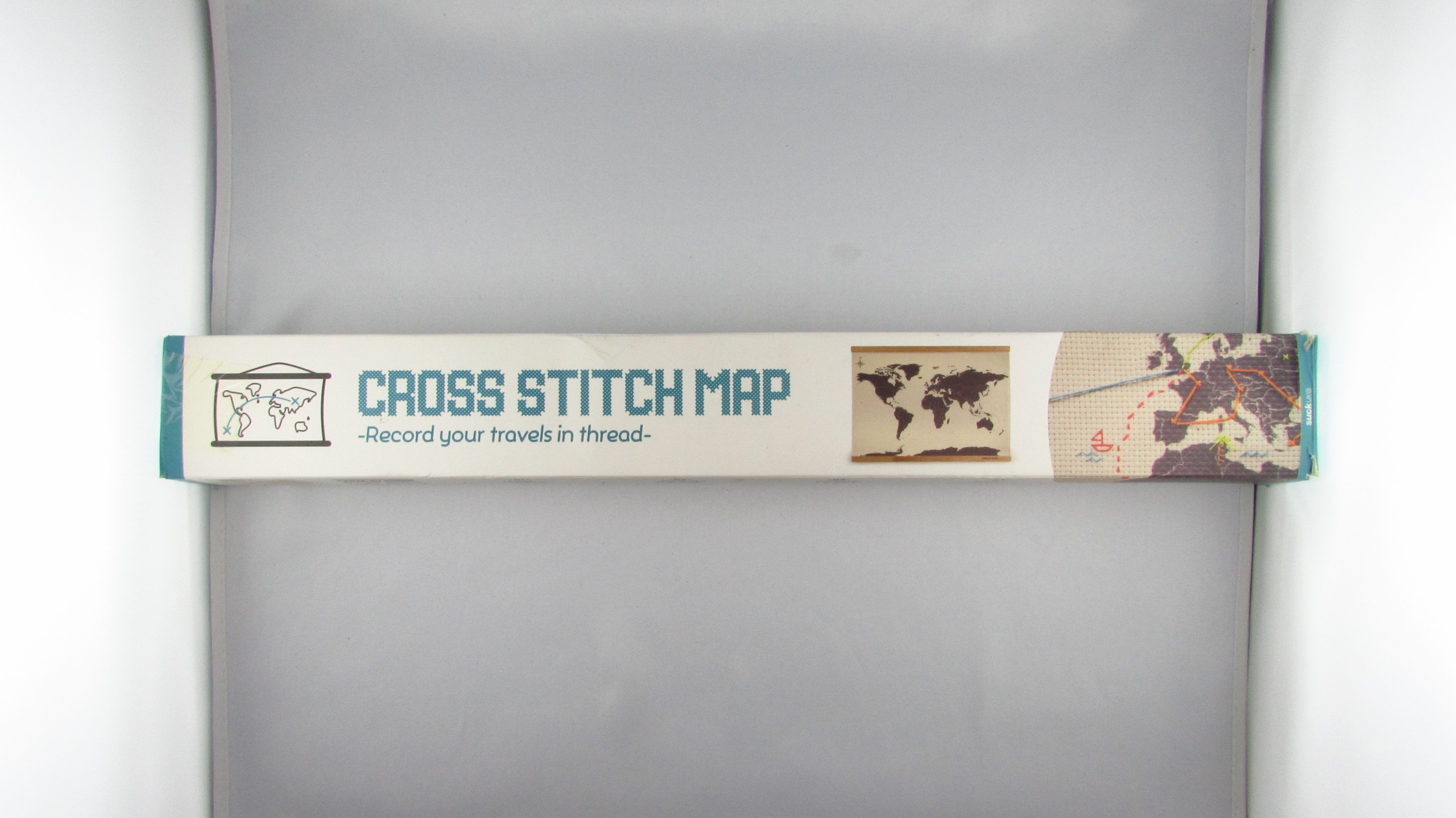 SUCKUK - Cross Stitch Map Mapa świata do wyszywania szycie