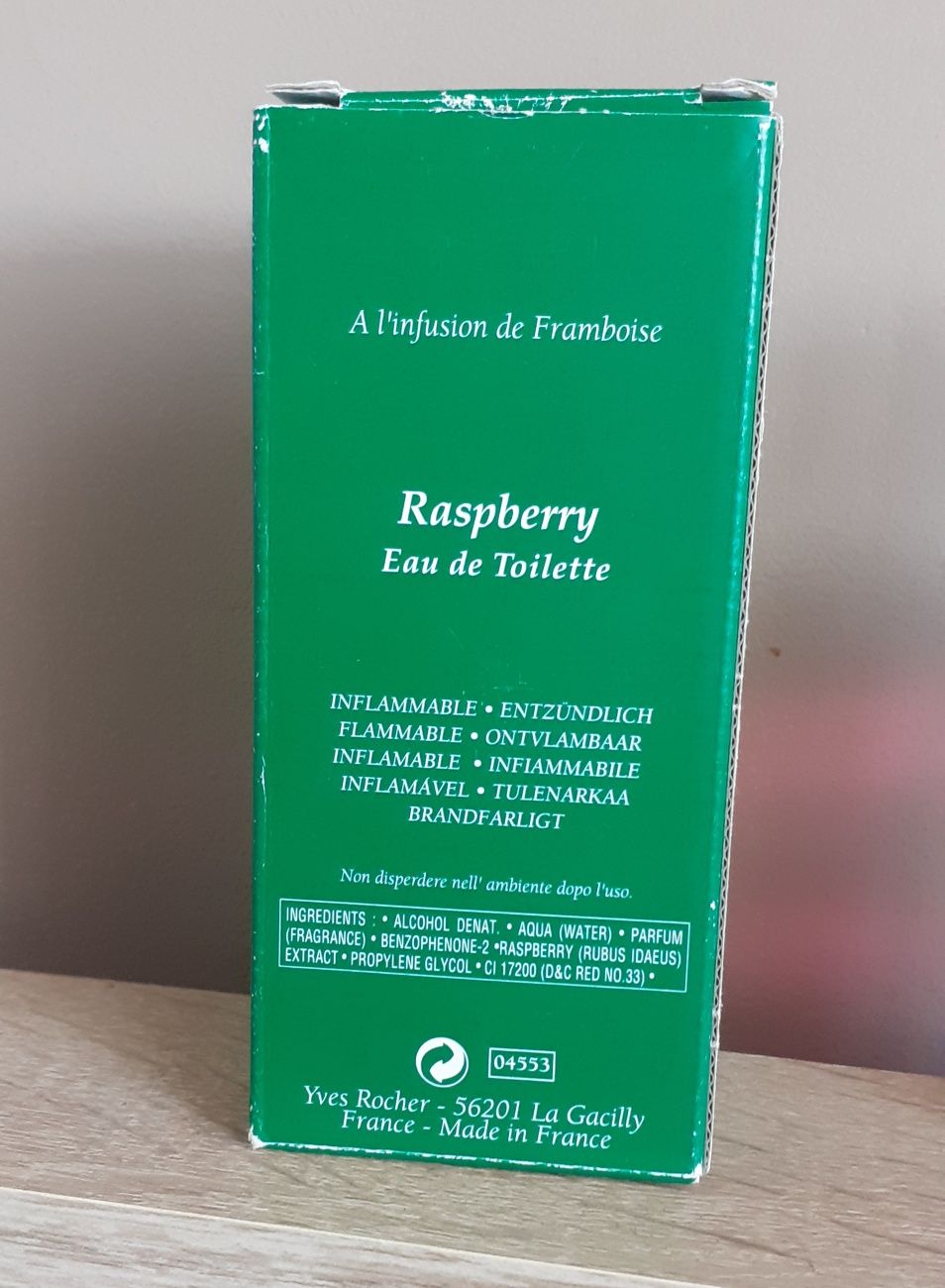 Yves Rocher woda toaletowa Framboise / Malina 100ml.