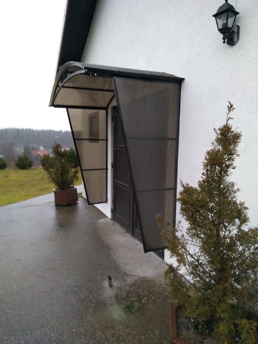 Daszek łukowy nad drzwi , scianka boczna ZADASZENIE pod wymiar