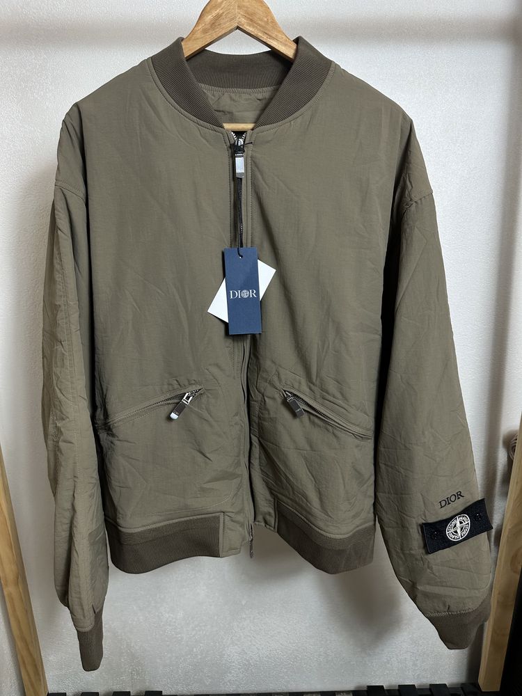 Куртка бомбер Dior x Stone island