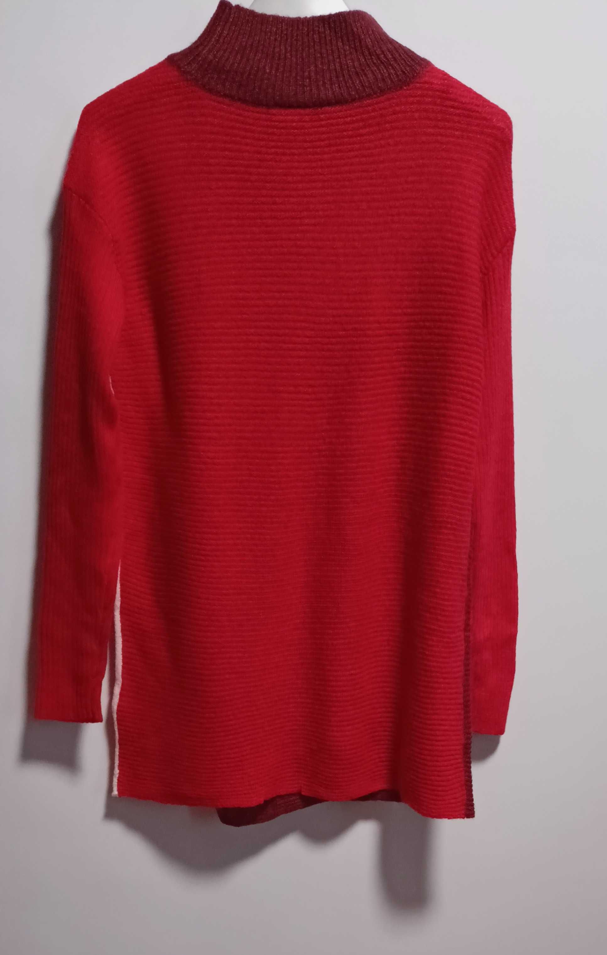 Dzianinowa tunika sukienka mini oversize S-L