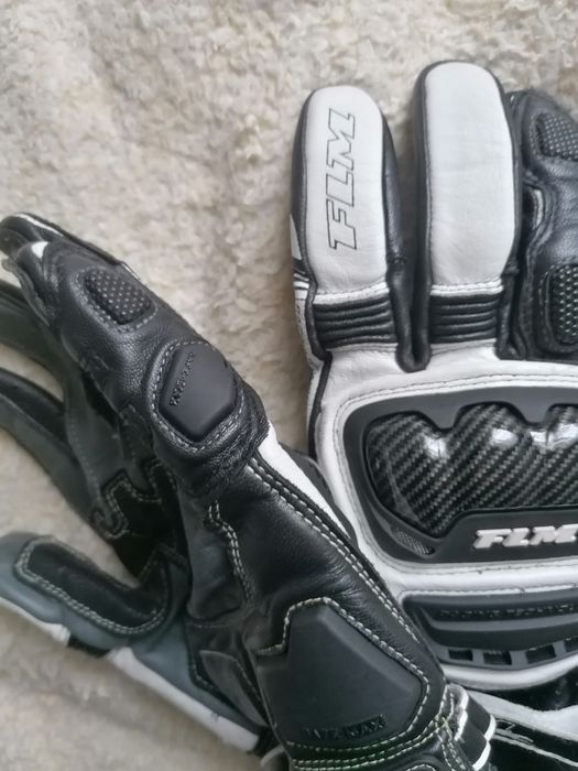 Rękawice motocyklowe FLM męskie skóra jak nowe rozmiar XL