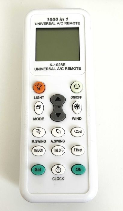 Zapasowy pilot - uniwersalny pilot do klimatyzacji AC