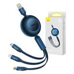 Kabel Usb Baseus Bright Mirror 3W1 66W Do Telefonu, Laptopa, Tableta