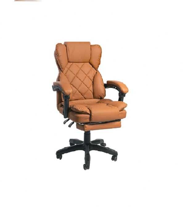 Fotel Biurowy Elegancki Wygodny Ergonomiczny z Podnóżkiem Bydgoszcz