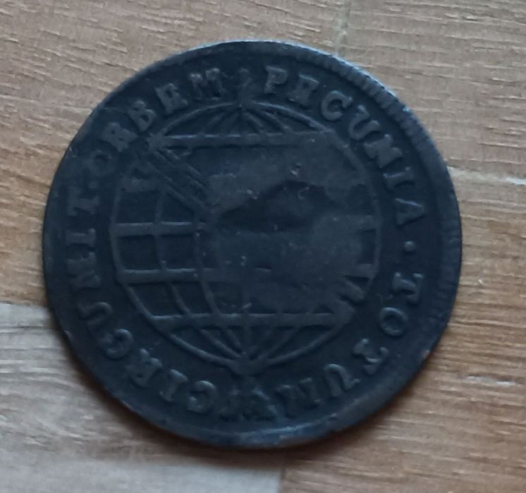 XX Réis D. João PR 1816 com Carimbo - Escassa