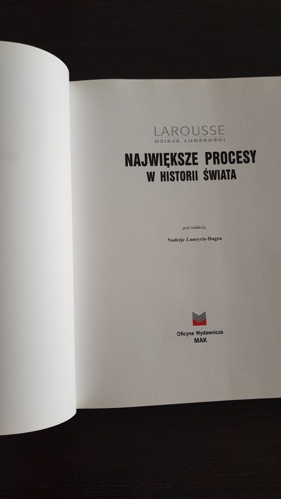 " Największe procesy w historii świata" Larousse