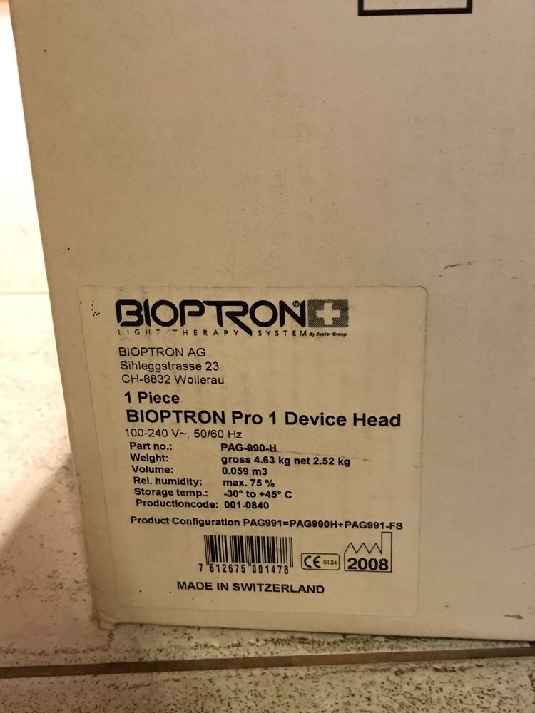 Lampa Bioptron Pro 1 z filtrem fulerenowym