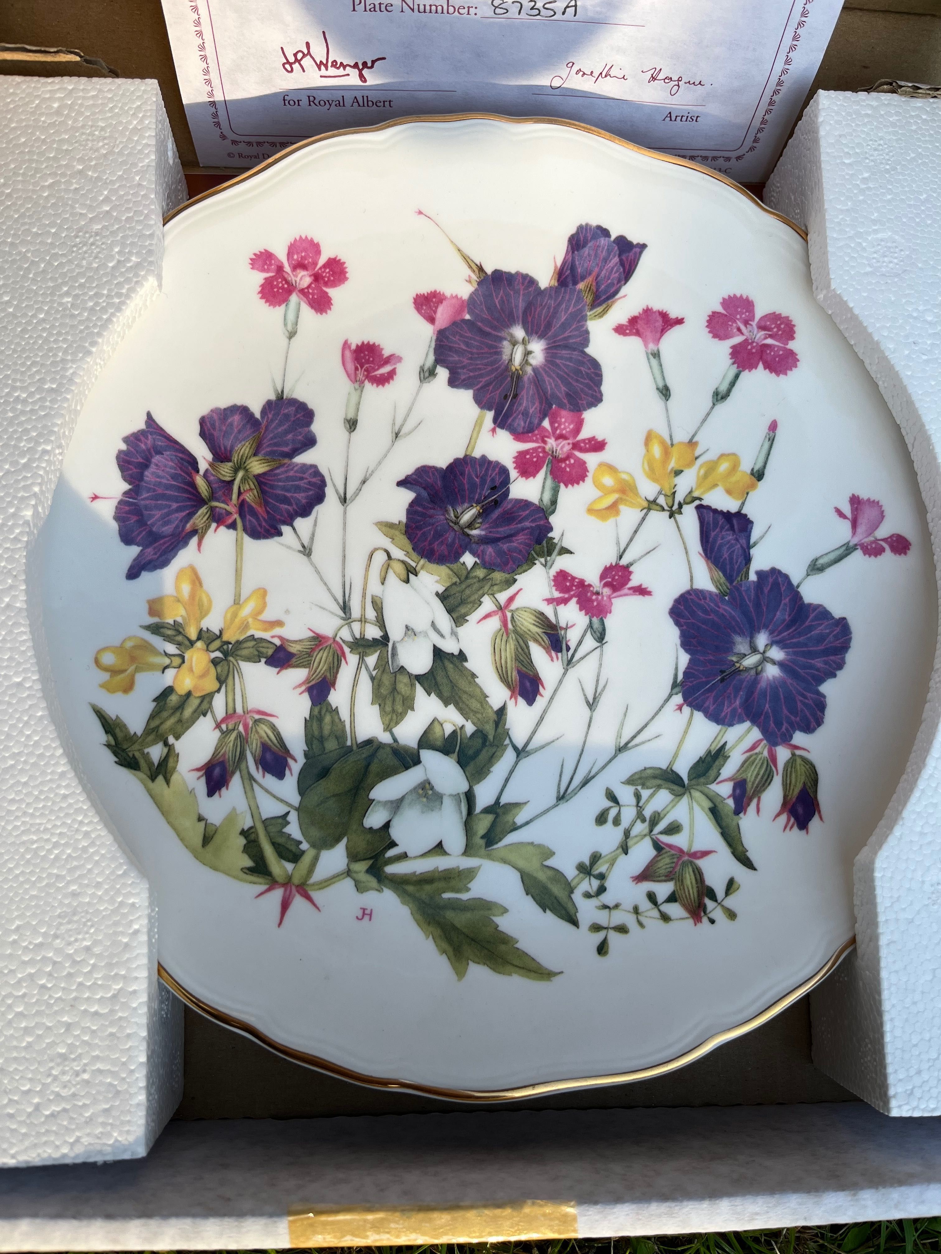 *Cudny Royal Albert Kolekcjonerski Talerz Angielska Porcelana Kwiaty