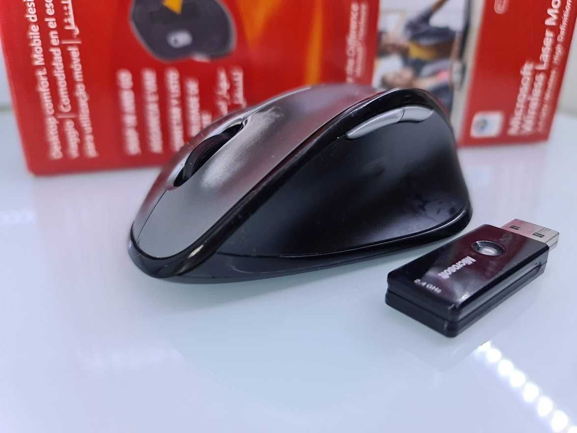 Rato Microsoft Wireless Laser Mouse 6000 (usado, funcional)